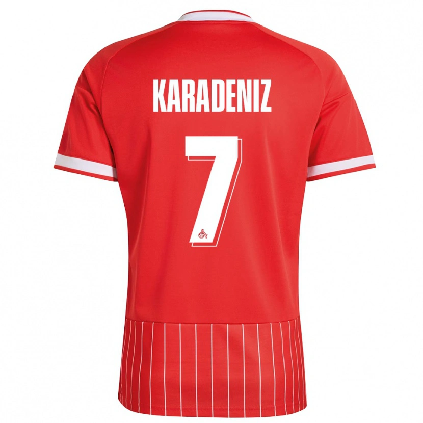 Danxen Børn Thierry Karadeniz #7 Rød Hvid Grøn Udebane Spillertrøjer 2026/27 Trøje T-Shirt