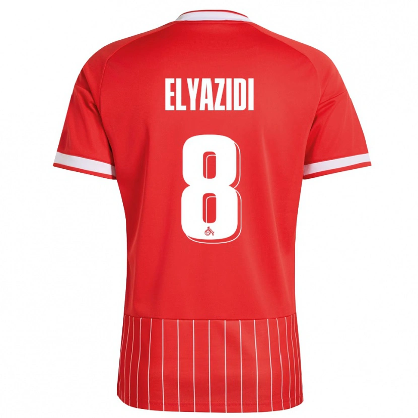 Danxen Børn Ilias Elyazidi #8 Rød Hvid Grøn Udebane Spillertrøjer 2026/27 Trøje T-Shirt