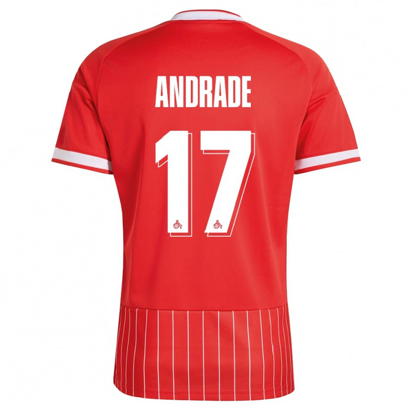 Danxen Børn Lydia Andrade #17 Rød Hvid Grøn Udebane Spillertrøjer 2026/27 Trøje T-Shirt