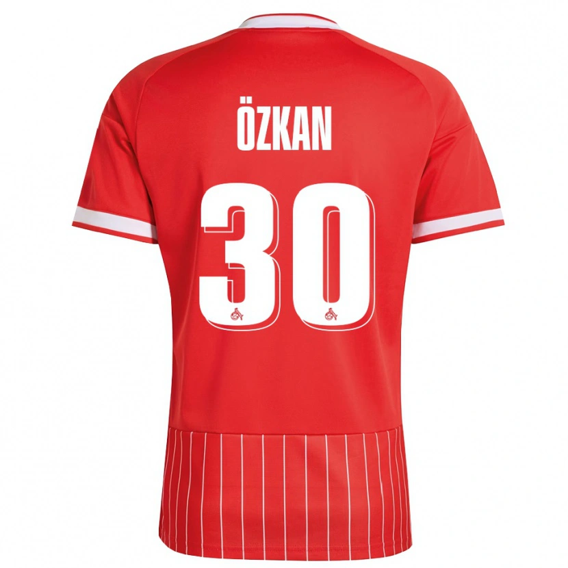 Danxen Børn Mikail Özkan #30 Rød Hvid Grøn Udebane Spillertrøjer 2026/27 Trøje T-Shirt