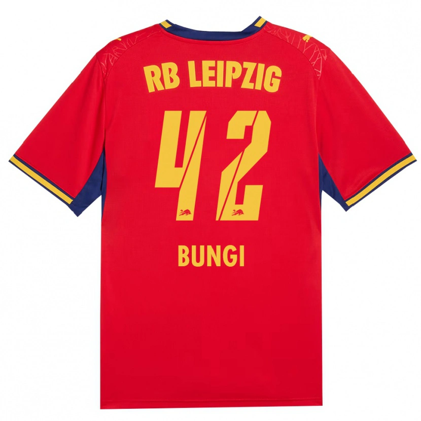 Danxen Børn Joyeux Masanka Bungi #42 Rød Gul Kongelig Blå Udebane Spillertrøjer 2026/27 Trøje T-Shirt