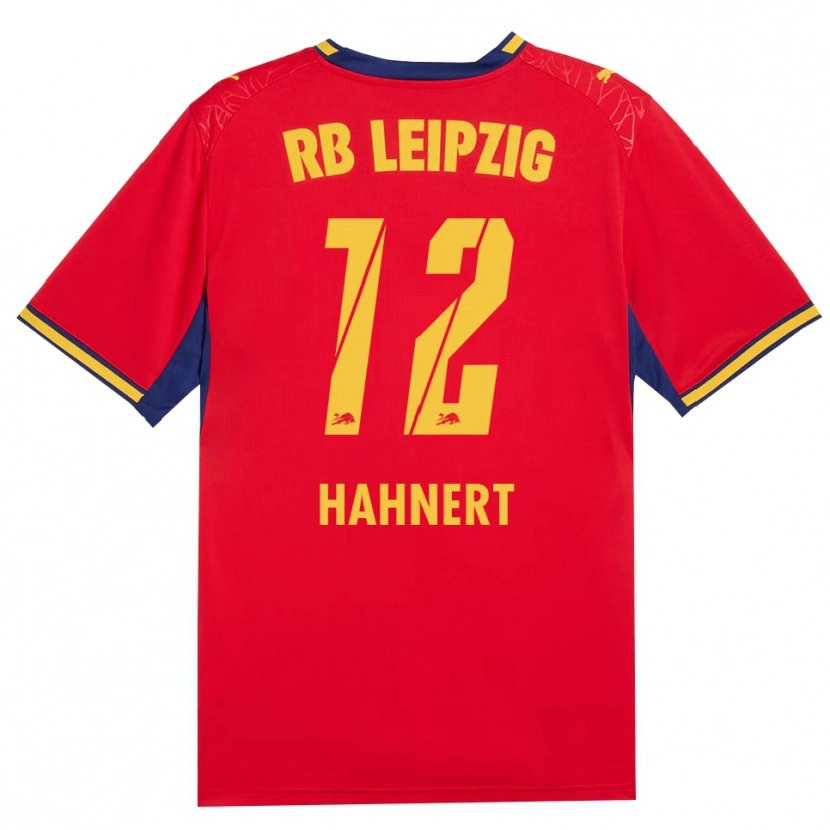 Danxen Børn Ole Hähnert #12 Rød Gul Kongelig Blå Udebane Spillertrøjer 2026/27 Trøje T-Shirt