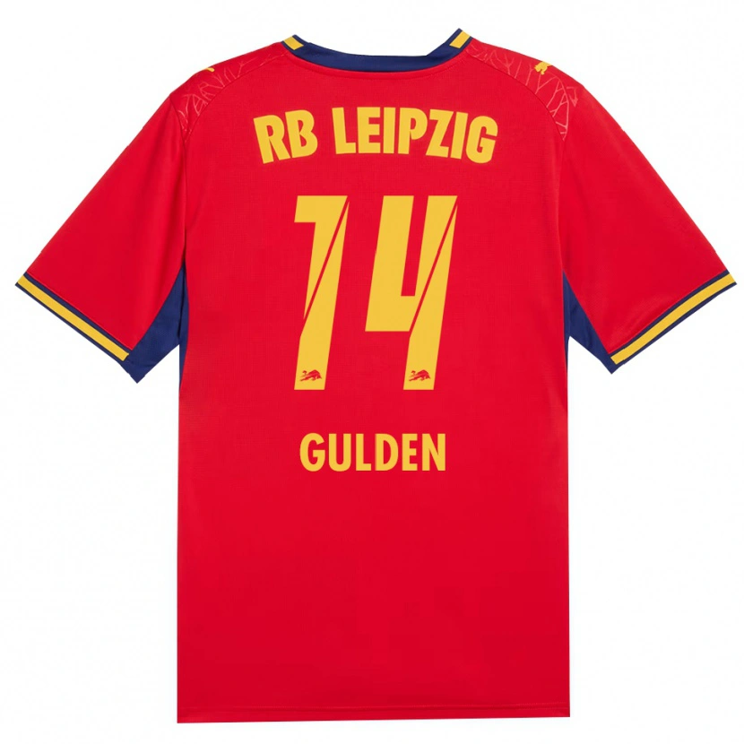 Danxen Børn Erik Gulden #14 Rød Gul Kongelig Blå Udebane Spillertrøjer 2026/27 Trøje T-Shirt