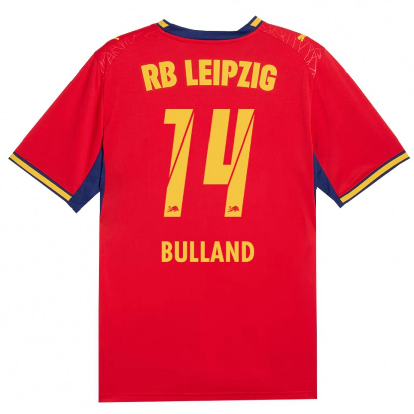 Danxen Børn Anton Bulland #14 Rød Gul Kongelig Blå Udebane Spillertrøjer 2026/27 Trøje T-Shirt