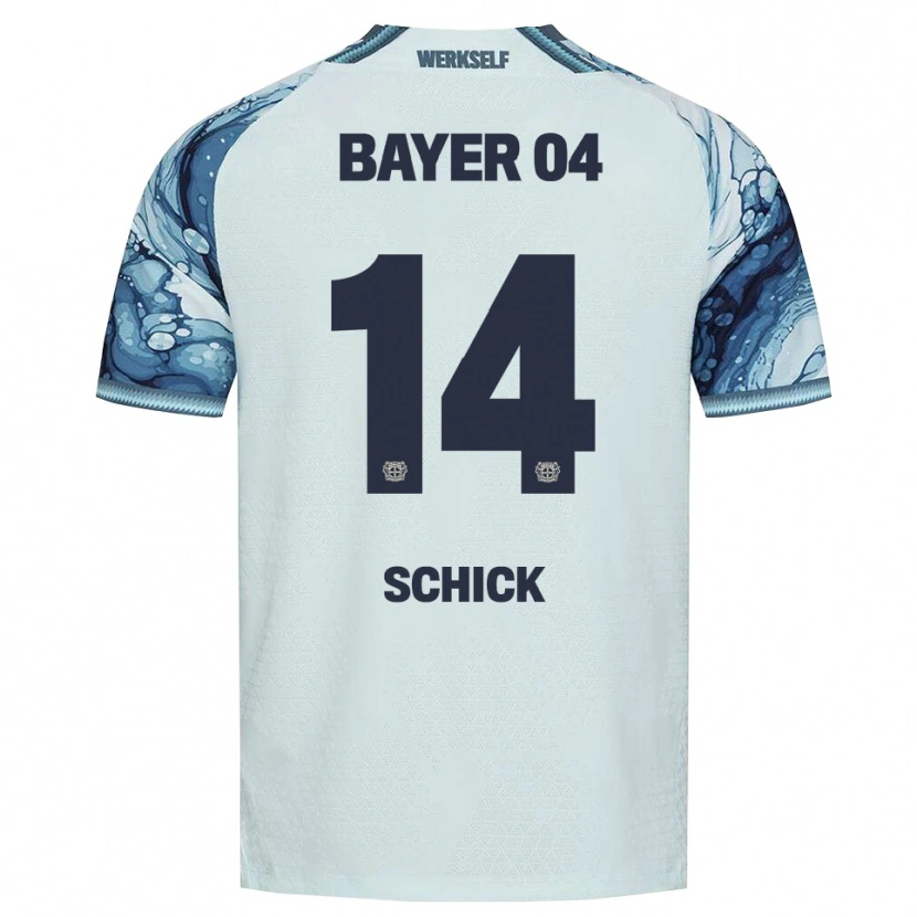 Danxen Børn Patrik Schick #14 Mørkegrøn Sort Udebane Spillertrøjer 2026/27 Trøje T-Shirt