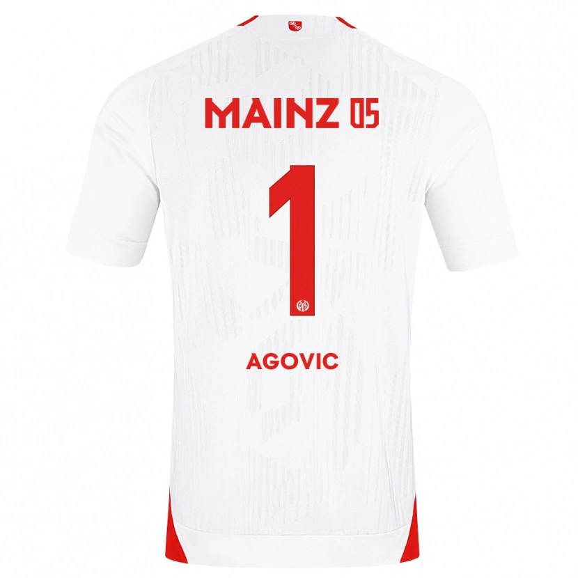Danxen Børn Daris Agovic #1 Hvid Rød Gul Udebane Spillertrøjer 2026/27 Trøje T-Shirt