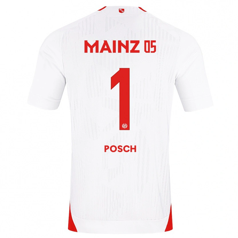 Danxen Børn Daniel Posch #1 Hvid Rød Gul Udebane Spillertrøjer 2026/27 Trøje T-Shirt