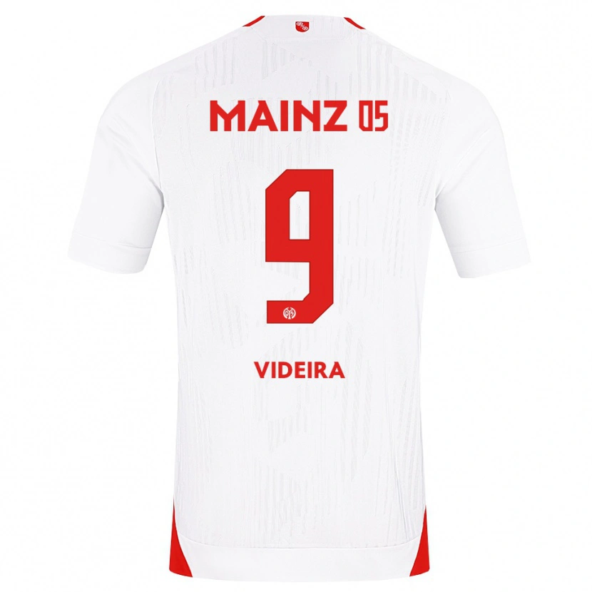 Danxen Børn Jayson Videira #9 Hvid Rød Gul Udebane Spillertrøjer 2026/27 Trøje T-Shirt