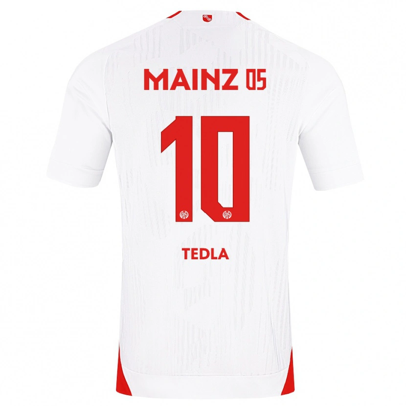 Danxen Børn Simon Tedla #10 Hvid Rød Gul Udebane Spillertrøjer 2026/27 Trøje T-Shirt