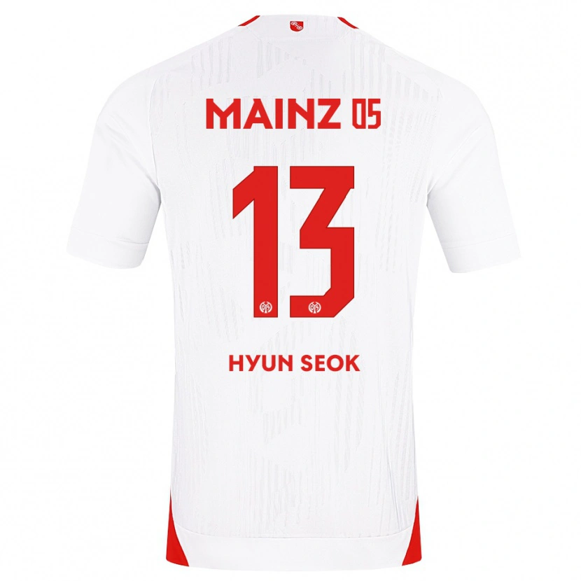 Danxen Børn Hyun-Seok Hong #13 Hvid Rød Gul Udebane Spillertrøjer 2026/27 Trøje T-Shirt
