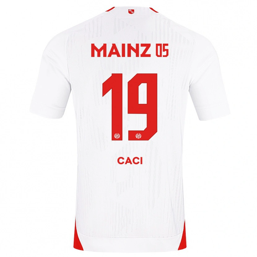 Danxen Børn Anthony Caci #19 Hvid Rød Gul Udebane Spillertrøjer 2026/27 Trøje T-Shirt