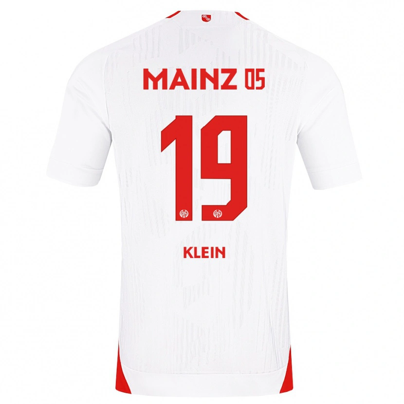 Danxen Børn Yannis Klein #19 Hvid Rød Gul Udebane Spillertrøjer 2026/27 Trøje T-Shirt