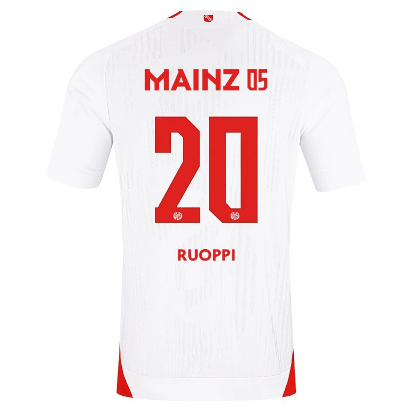 Danxen Børn Otto Ruoppi #20 Hvid Rød Gul Udebane Spillertrøjer 2026/27 Trøje T-Shirt