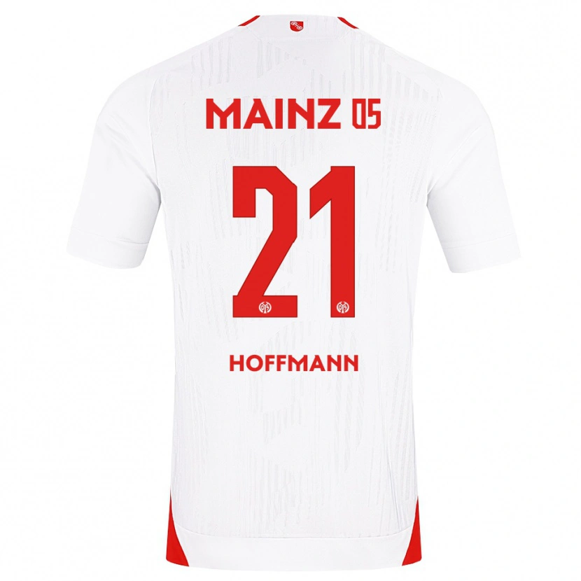 Danxen Børn Leon Hoffmann #21 Hvid Rød Gul Udebane Spillertrøjer 2026/27 Trøje T-Shirt