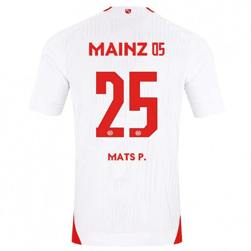 Danxen Børn Mats Preßler #25 Hvid Rød Gul Udebane Spillertrøjer 2026/27 Trøje T-Shirt