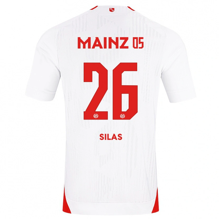 Danxen Børn Silas Katompa Mvumpa #26 Hvid Rød Gul Udebane Spillertrøjer 2026/27 Trøje T-Shirt