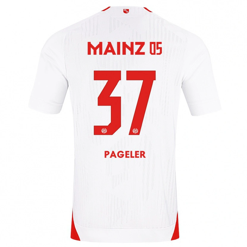 Danxen Børn Maja Pageler #37 Hvid Rød Gul Udebane Spillertrøjer 2026/27 Trøje T-Shirt