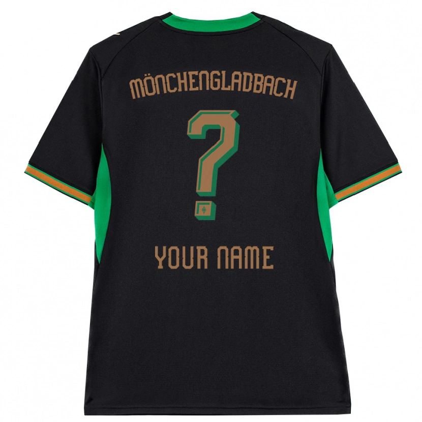 Danxen Børn Dit Navn #0 Sort Orange Grøn Brun Udebane Spillertrøjer 2026/27 Trøje T-Shirt