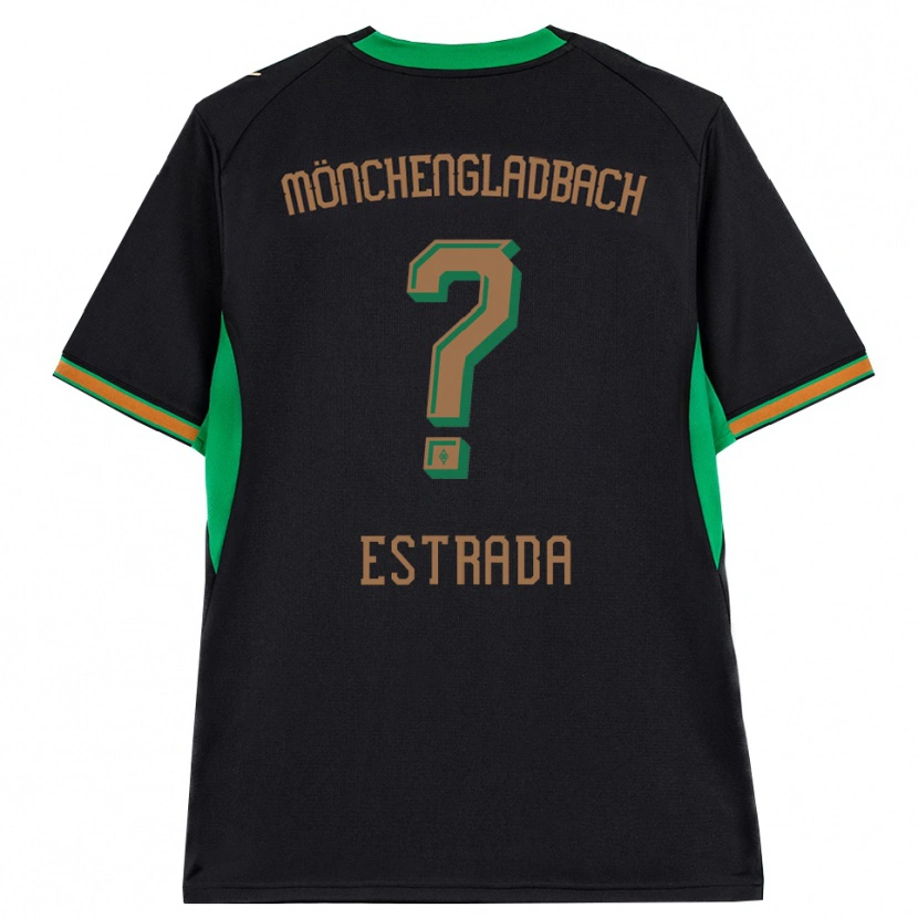 Danxen Børn Joshua Jong Estrada #0 Sort Orange Grøn Brun Udebane Spillertrøjer 2026/27 Trøje T-Shirt