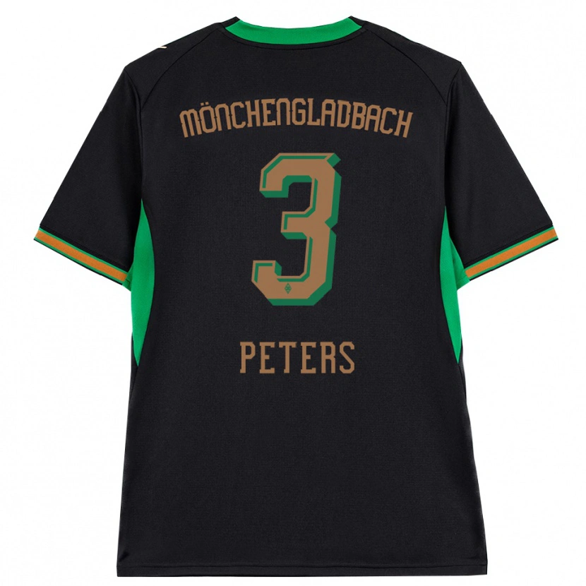 Danxen Børn Nils Peters #3 Sort Orange Grøn Brun Udebane Spillertrøjer 2026/27 Trøje T-Shirt