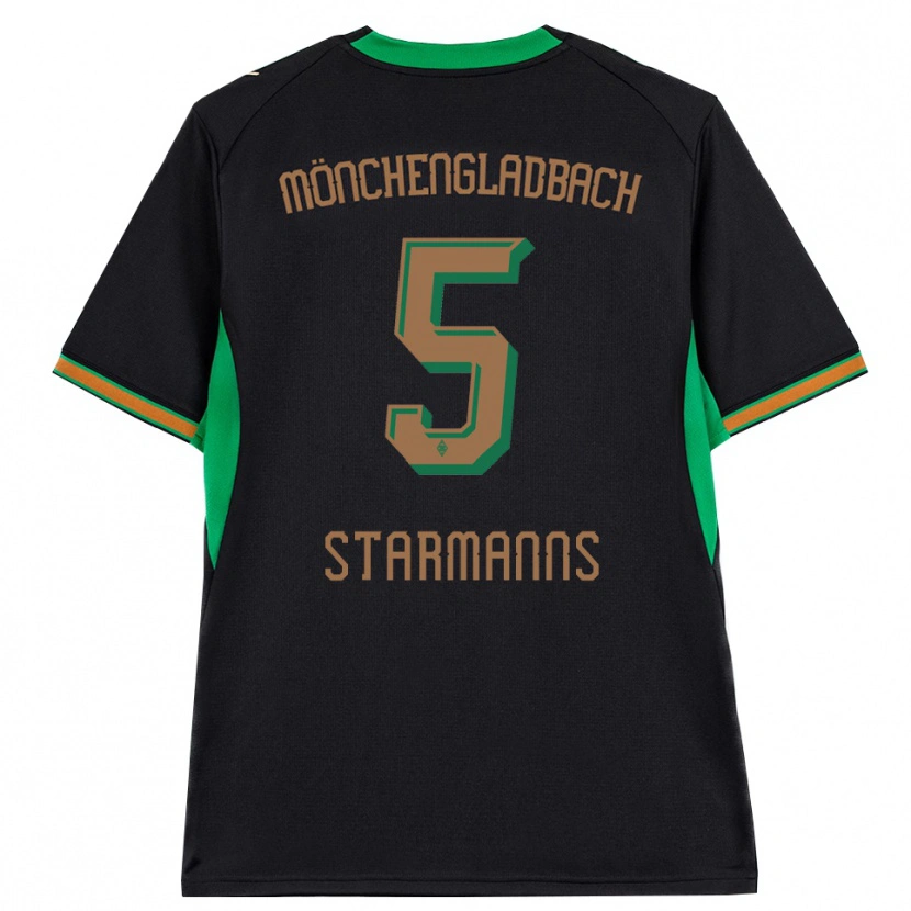 Danxen Børn Sandra Starmanns #5 Sort Orange Grøn Brun Udebane Spillertrøjer 2026/27 Trøje T-Shirt