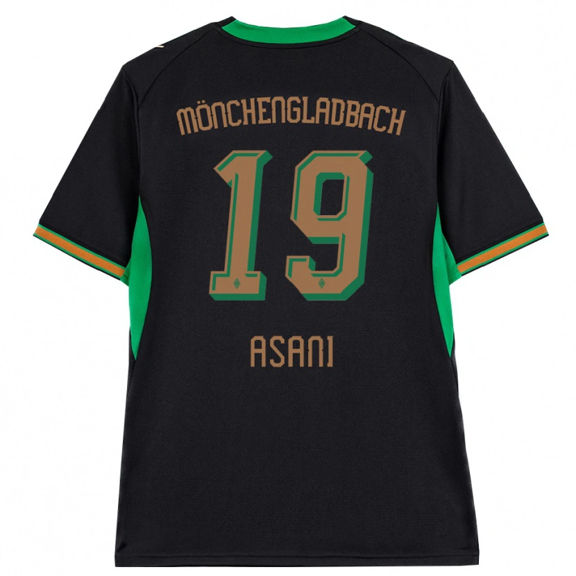 Danxen Børn Aldrin Asani #19 Sort Orange Grøn Brun Udebane Spillertrøjer 2026/27 Trøje T-Shirt