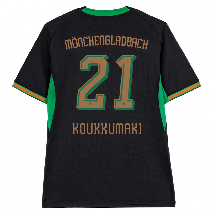 Danxen Børn Taavi Koukkumäki #21 Sort Orange Grøn Brun Udebane Spillertrøjer 2026/27 Trøje T-Shirt