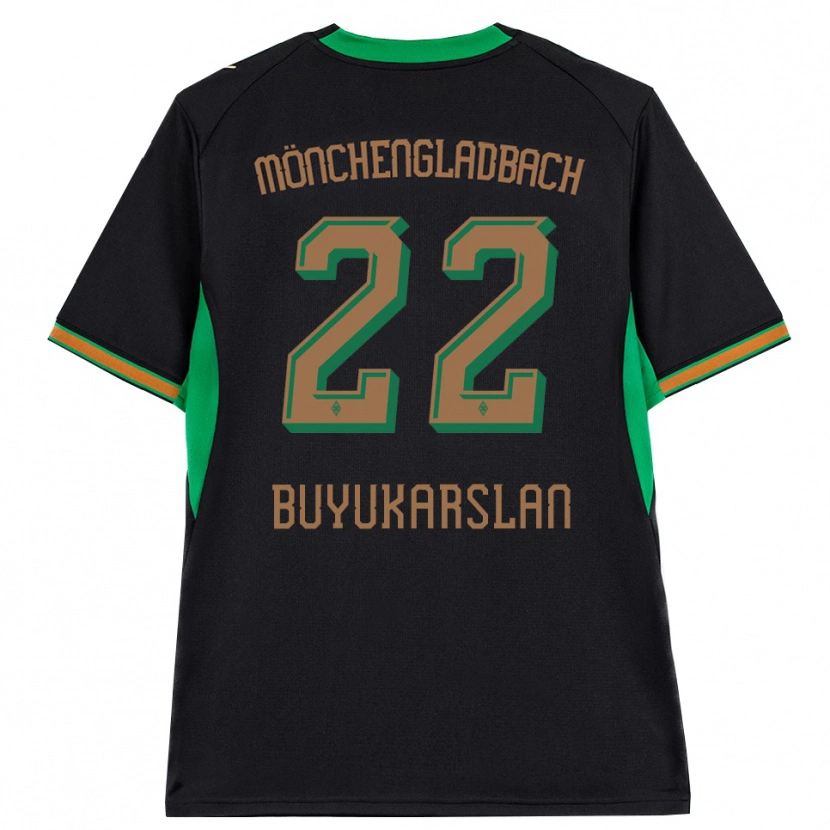 Danxen Børn Oguzcan Büyükarslan #22 Sort Orange Grøn Brun Udebane Spillertrøjer 2026/27 Trøje T-Shirt
