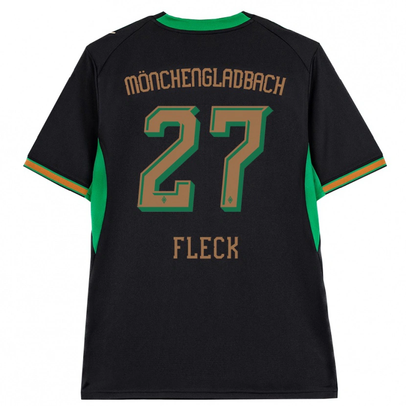 Danxen Børn Fritz Fleck #27 Sort Orange Grøn Brun Udebane Spillertrøjer 2026/27 Trøje T-Shirt