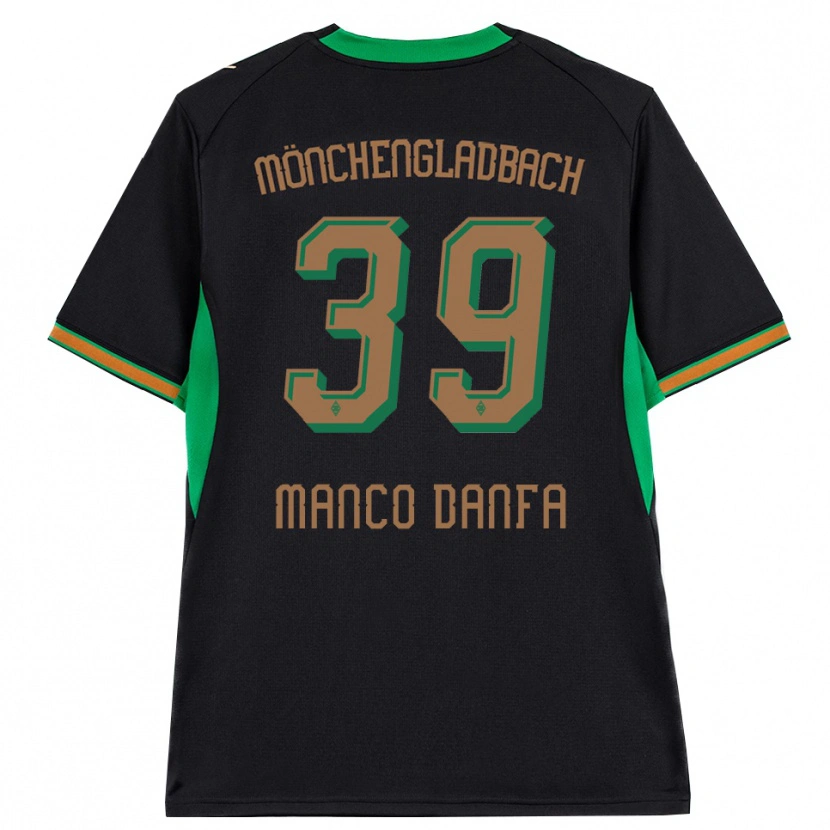 Danxen Børn Iaia Manco Danfa #39 Sort Orange Grøn Brun Udebane Spillertrøjer 2026/27 Trøje T-Shirt