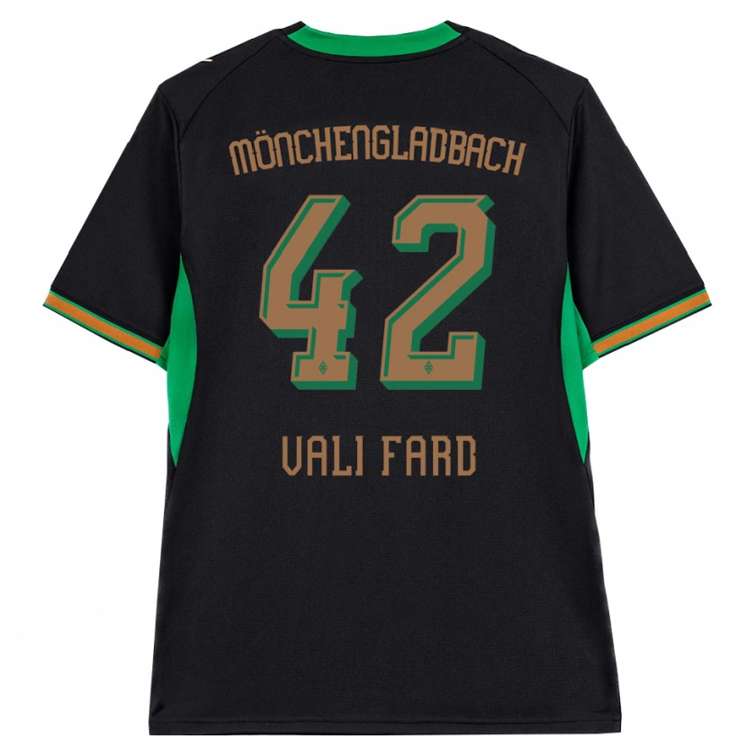 Danxen Børn Elias Vali Fard #42 Sort Orange Grøn Brun Udebane Spillertrøjer 2026/27 Trøje T-Shirt