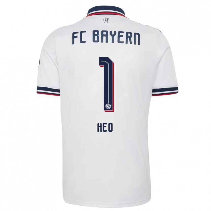 Danxen Børn Jae-Won Heo #1 Hvid Grå Rød Udebane Spillertrøjer 2026/27 Trøje T-Shirt