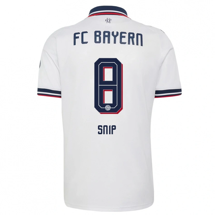 Danxen Børn Roy Snip #8 Hvid Grå Rød Udebane Spillertrøjer 2026/27 Trøje T-Shirt