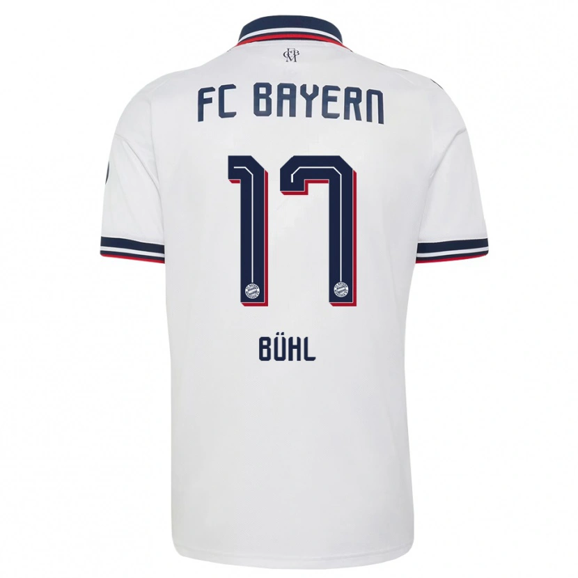 Danxen Børn Klara Bühl #17 Hvid Grå Rød Udebane Spillertrøjer 2026/27 Trøje T-Shirt