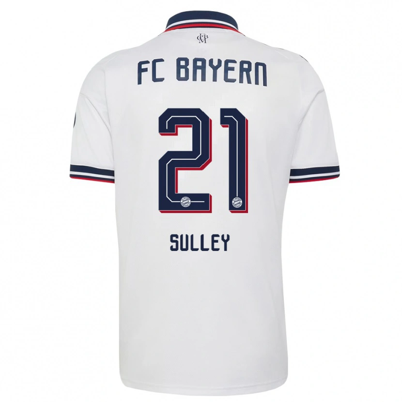 Danxen Børn Williams Baffour Sulley #21 Hvid Grå Rød Udebane Spillertrøjer 2026/27 Trøje T-Shirt