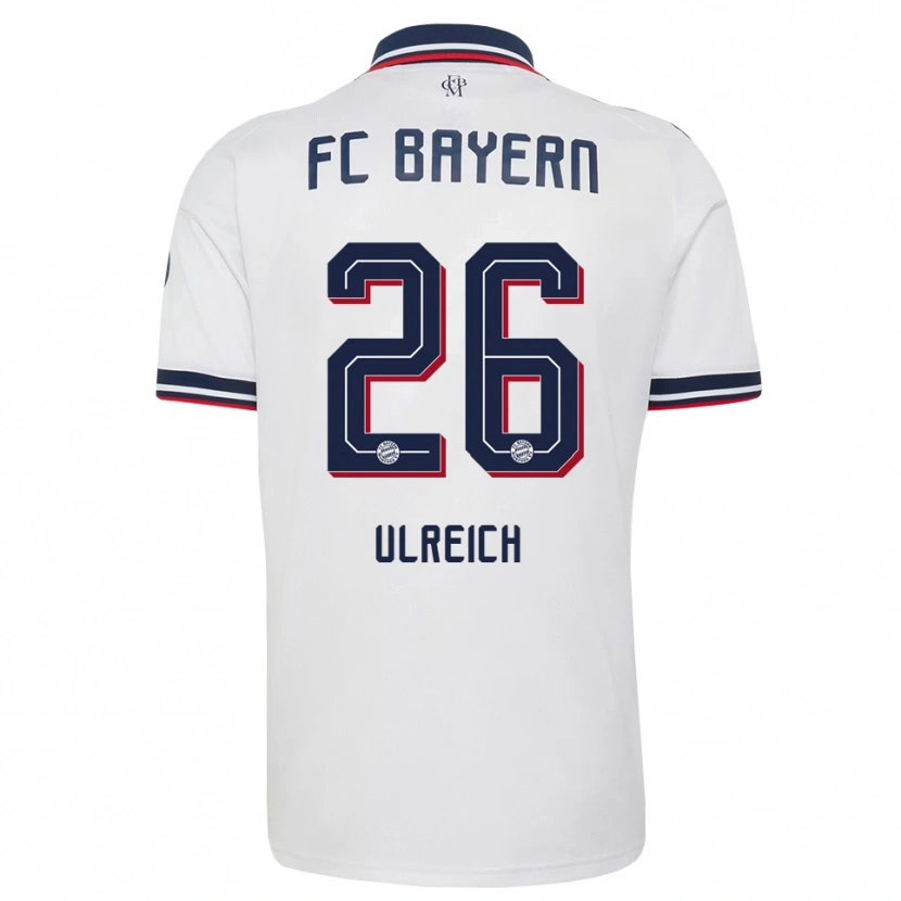 Danxen Børn Sven Ulreich #26 Hvid Grå Rød Udebane Spillertrøjer 2026/27 Trøje T-Shirt