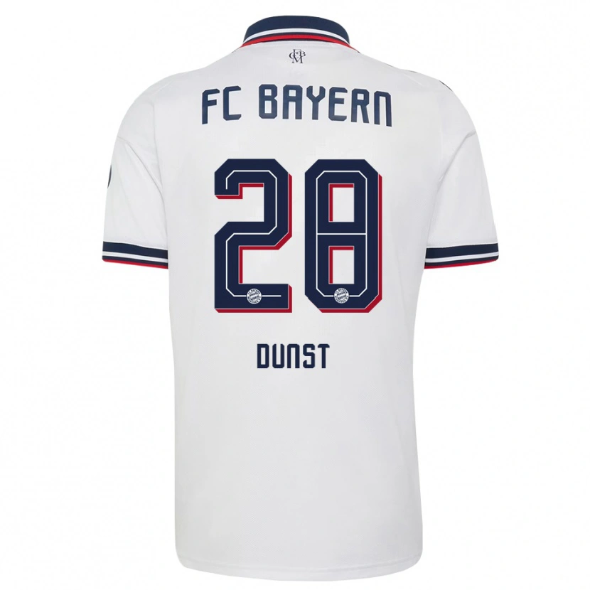 Danxen Børn Barbara Dunst #28 Hvid Grå Rød Udebane Spillertrøjer 2026/27 Trøje T-Shirt
