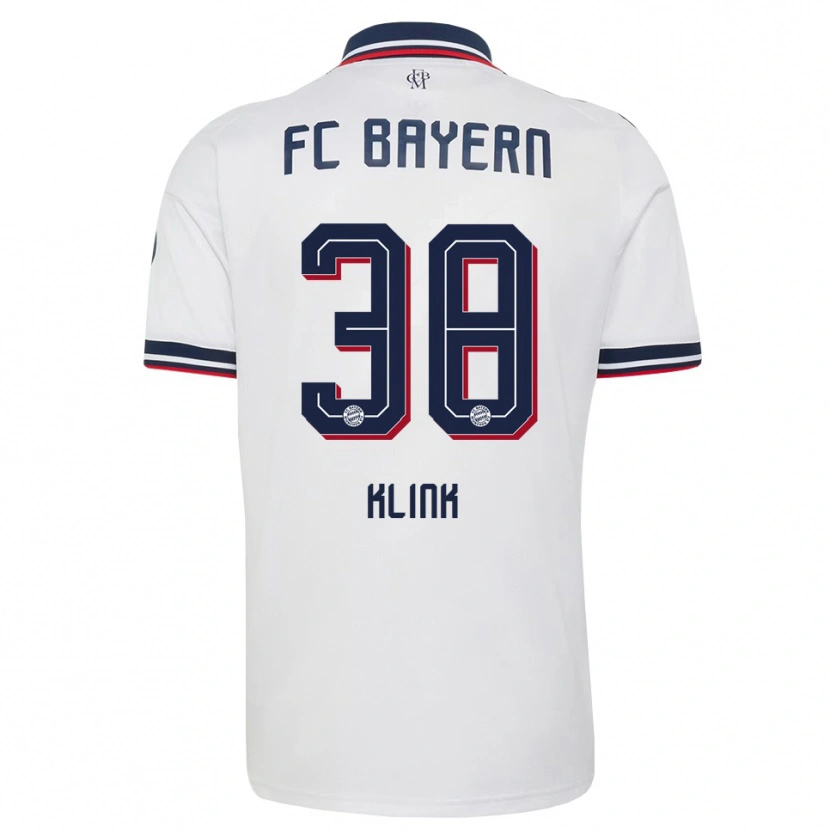 Danxen Børn Anna Klink #38 Hvid Grå Rød Udebane Spillertrøjer 2026/27 Trøje T-Shirt