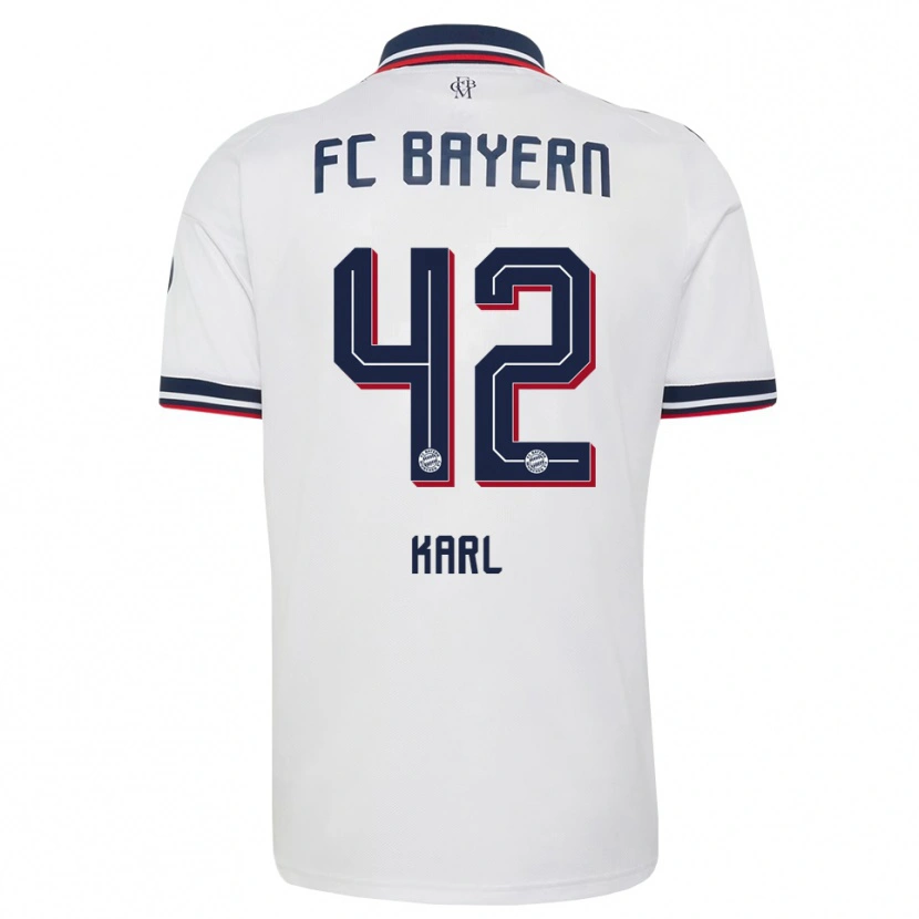 Danxen Børn Lennart Karl #42 Hvid Grå Rød Udebane Spillertrøjer 2026/27 Trøje T-Shirt