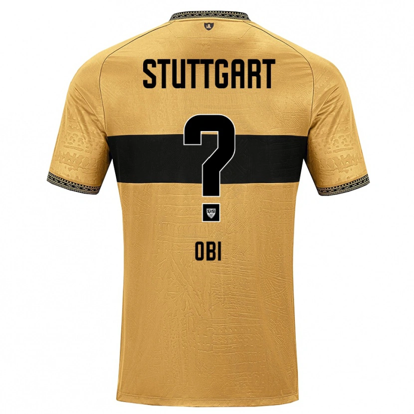 Danxen Børn Collin Obi #0 Brun Sort Hvid Udebane Spillertrøjer 2026/27 Trøje T-Shirt