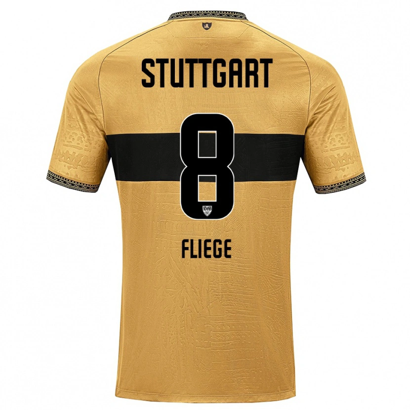 Danxen Børn Anna Fliege #8 Brun Sort Hvid Udebane Spillertrøjer 2026/27 Trøje T-Shirt