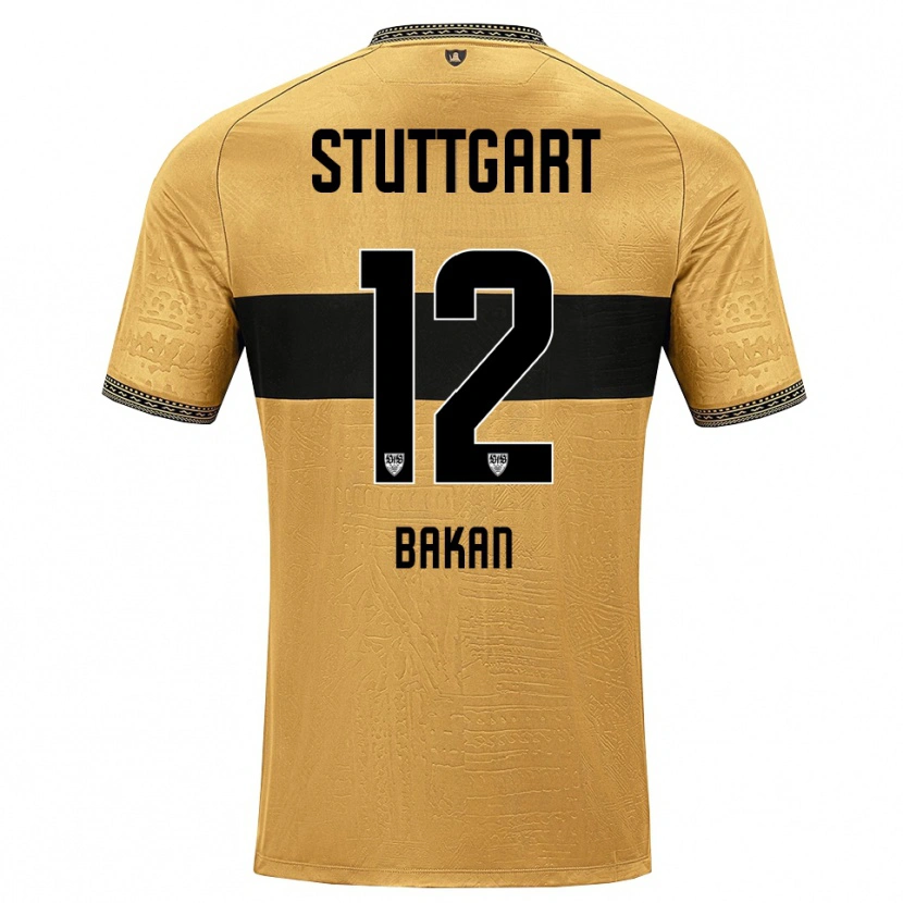Danxen Børn Eren Bakan #12 Brun Sort Hvid Udebane Spillertrøjer 2026/27 Trøje T-Shirt