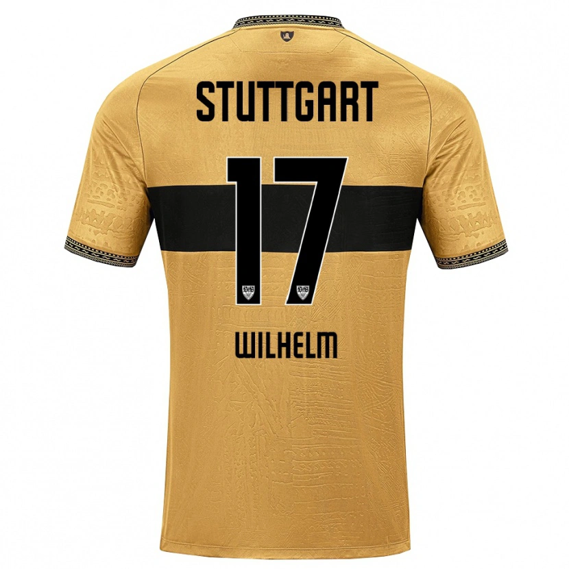 Danxen Børn Julian Wilhelm #17 Brun Sort Hvid Udebane Spillertrøjer 2026/27 Trøje T-Shirt