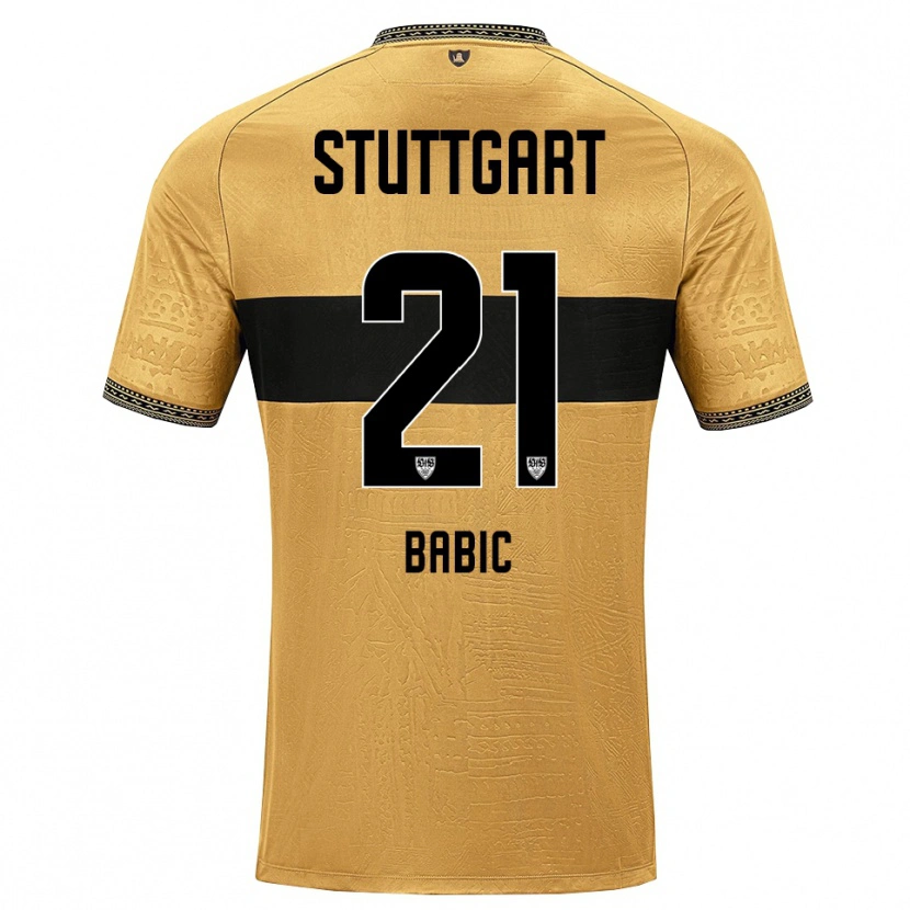 Danxen Børn Emma Babic #21 Brun Sort Hvid Udebane Spillertrøjer 2026/27 Trøje T-Shirt
