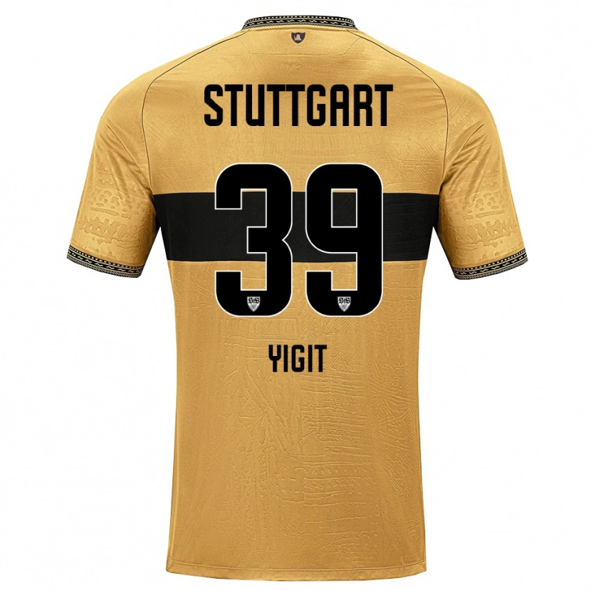 Danxen Børn Ertugrul Yigit #39 Brun Sort Hvid Udebane Spillertrøjer 2026/27 Trøje T-Shirt