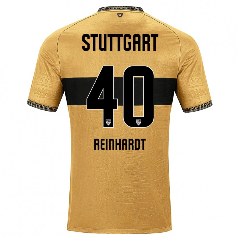 Danxen Børn Peter Reinhardt #40 Brun Sort Hvid Udebane Spillertrøjer 2026/27 Trøje T-Shirt