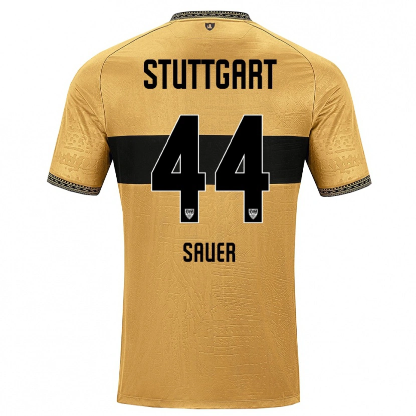 Danxen Børn Leo Sauer #44 Brun Sort Hvid Udebane Spillertrøjer 2026/27 Trøje T-Shirt