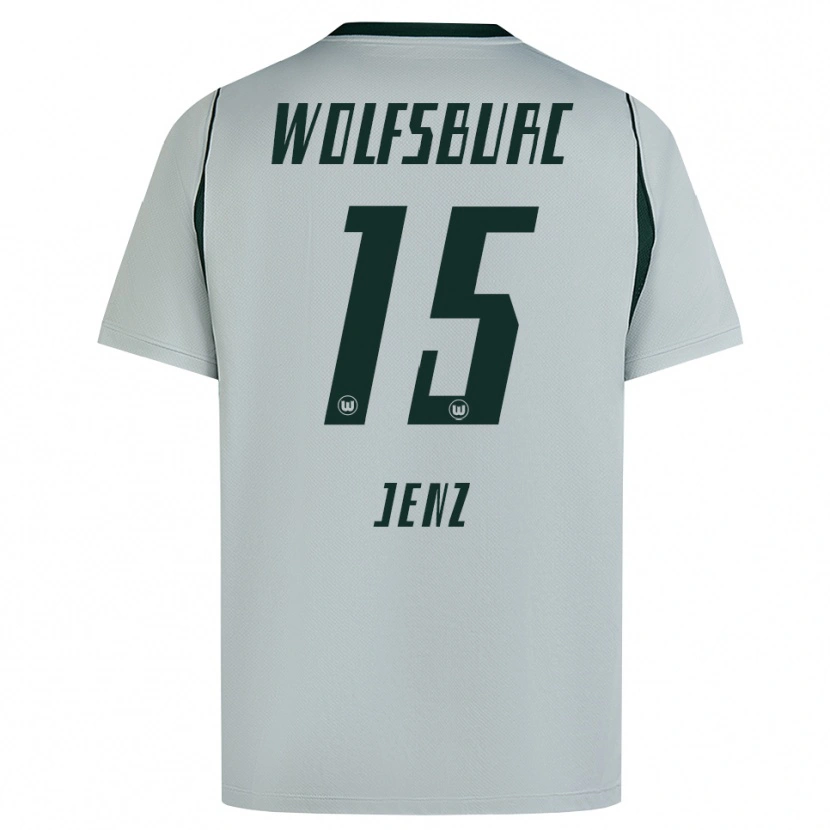 Danxen Børn Moritz Jenz #15 Grå Grøn Udebane Spillertrøjer 2026/27 Trøje T-Shirt