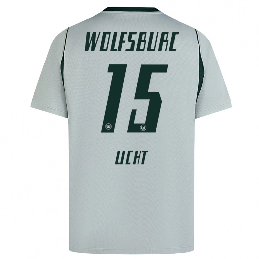 Danxen Børn Philipp Licht #15 Grå Grøn Udebane Spillertrøjer 2026/27 Trøje T-Shirt