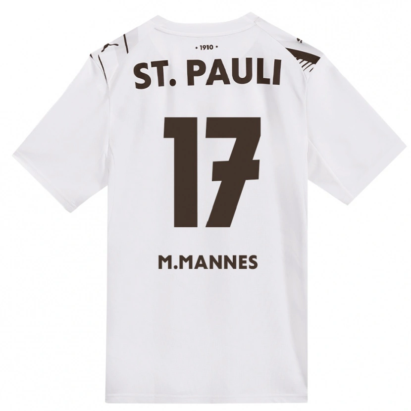 Danxen Børn Verena Maria Mannes #17 Cafe Hvid Rød Udebane Spillertrøjer 2026/27 Trøje T-Shirt